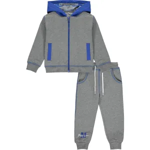 MITCH & SON - Signature Zipper Three Piece Tracksuit - Grey