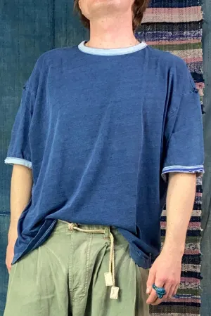 Model T. Indigo Cotton Stone Washed & Destroyed Dark
