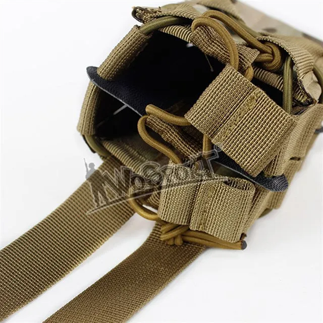 MOLLE Open Double M4 magazine storage bag/Pouch - Olive Green
