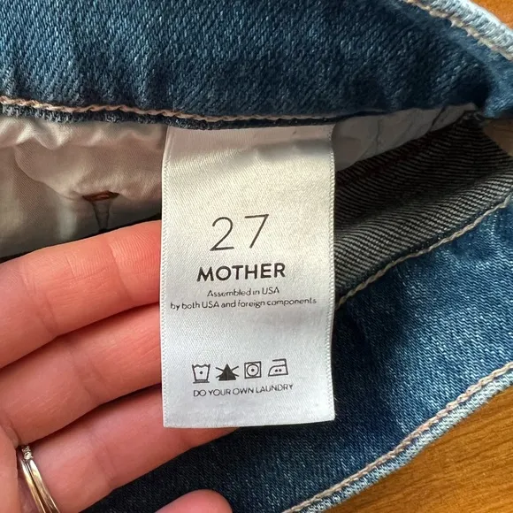 MOTHER Denim Rascal Cherry Short
