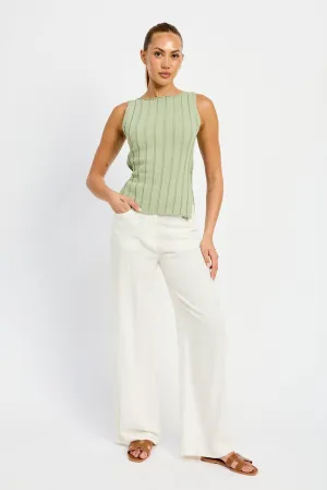 Myla Rib Sweater Top