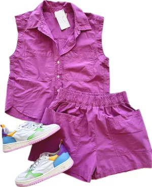 NA4240 Orchid Cargo pocket short