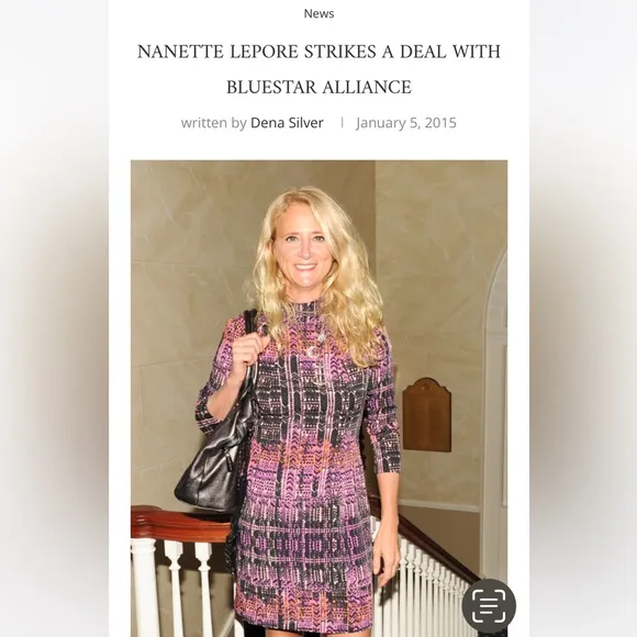Nanette Lepore Black Purple Orange Shift Dress Size 12