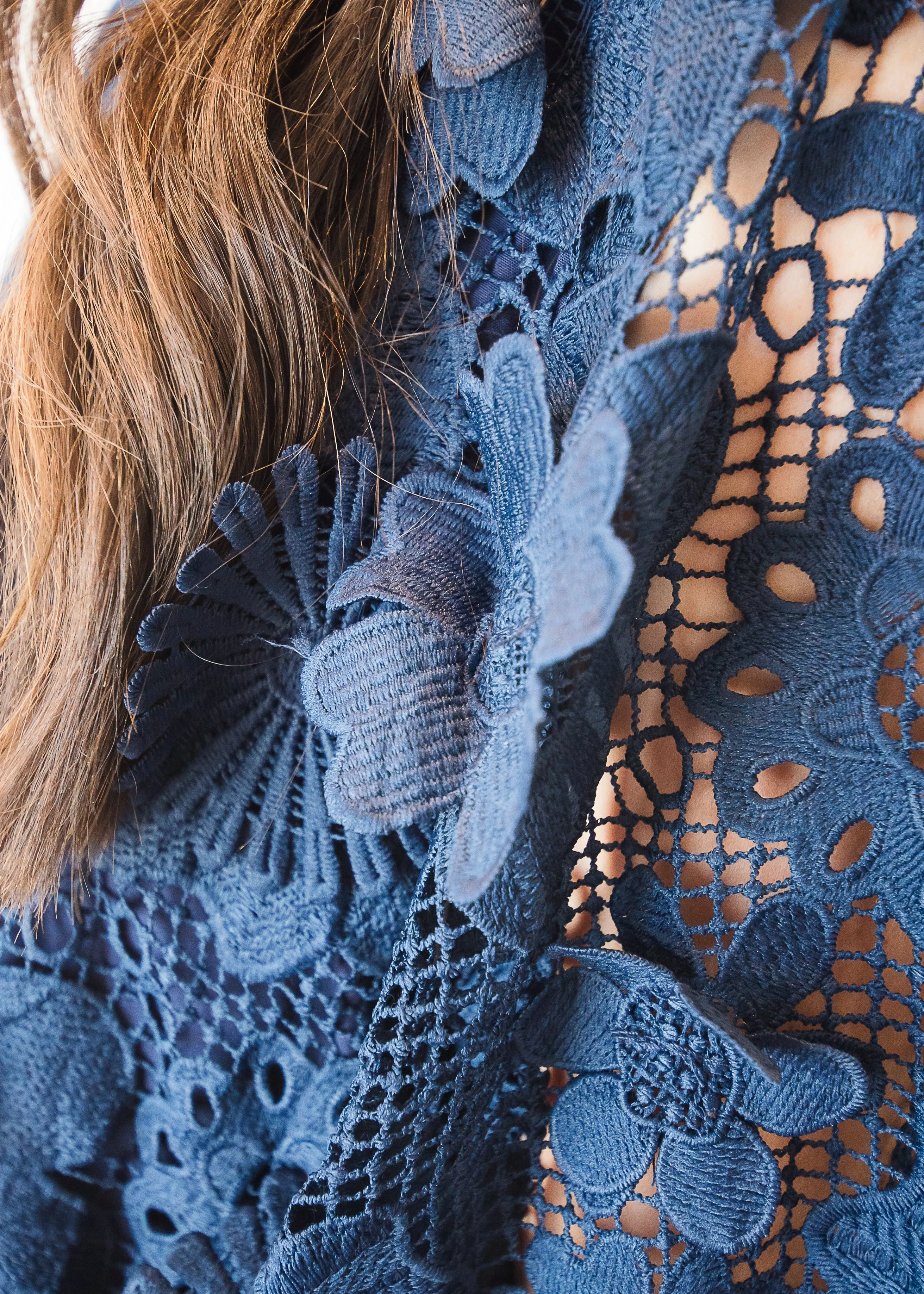 Navy Floral Kaftan