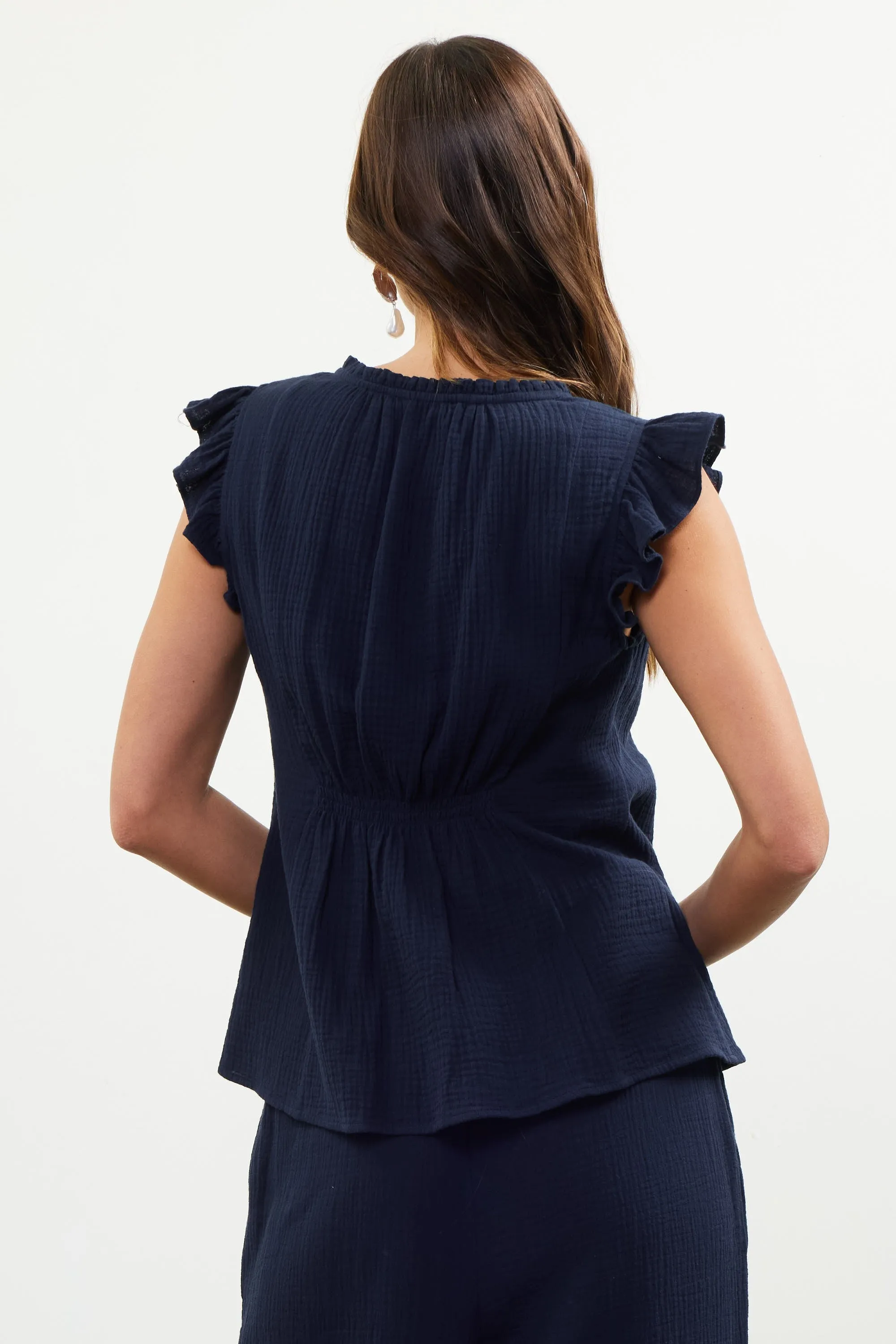 Navy Kendra Top