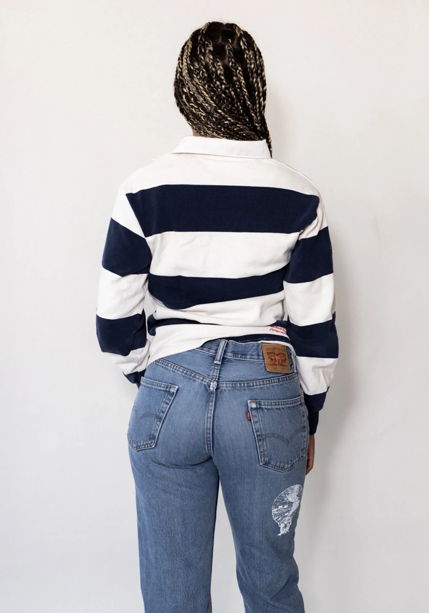 Navy Striped Meyer Rugby Shirt