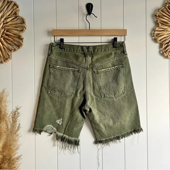 NEW FREE PEOPLE shorts high rise denim