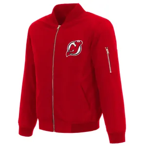 New Jersey Devils Nylon Bomber Jacket