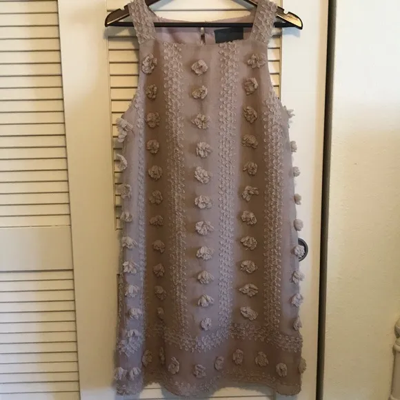 NEW Mischa Embroidered Shift Dress
