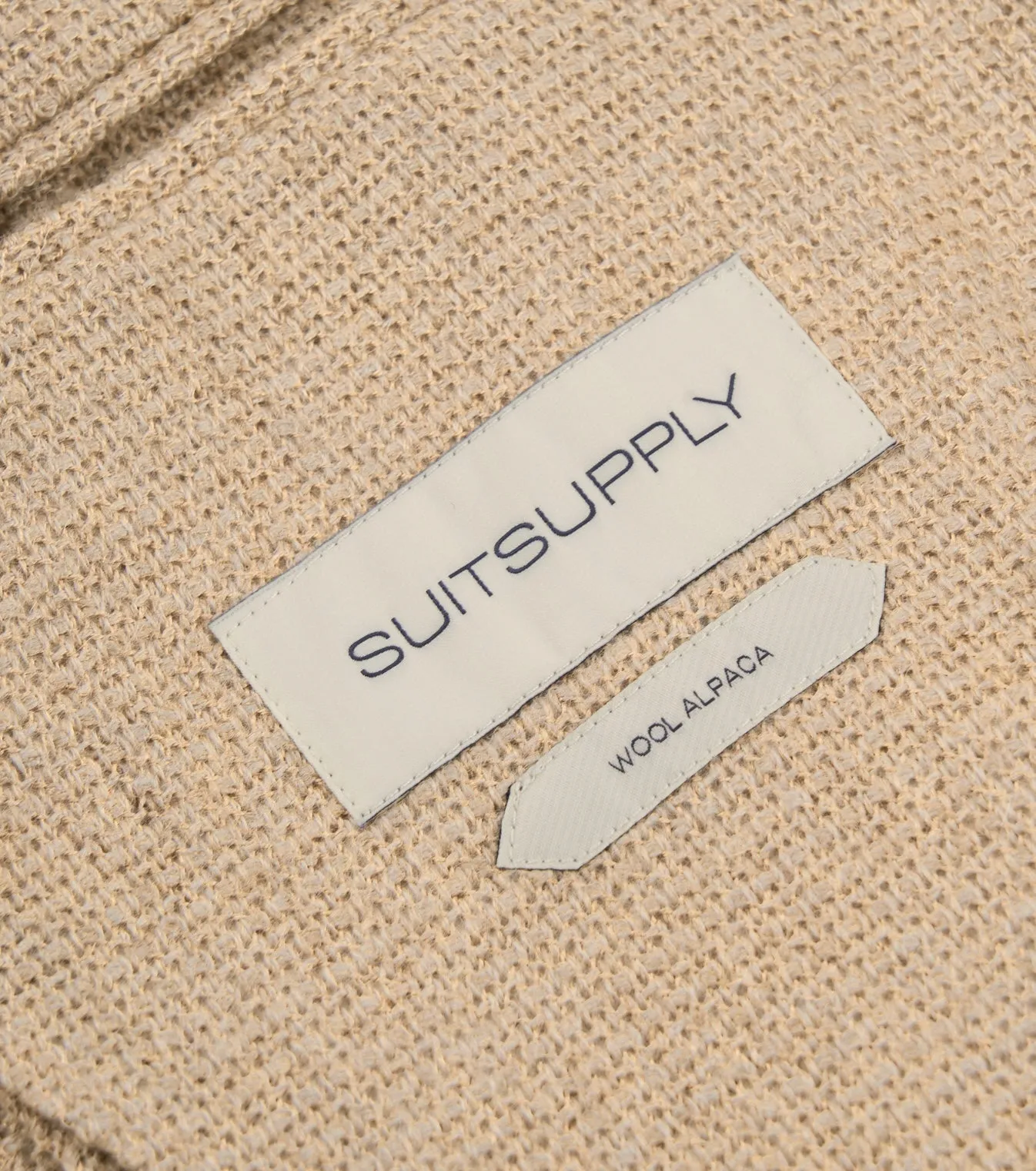 New Suitsupply Lazio Light Brown Alpaca and Wool Unconstructed Lightweight Blazer - Size 38R
