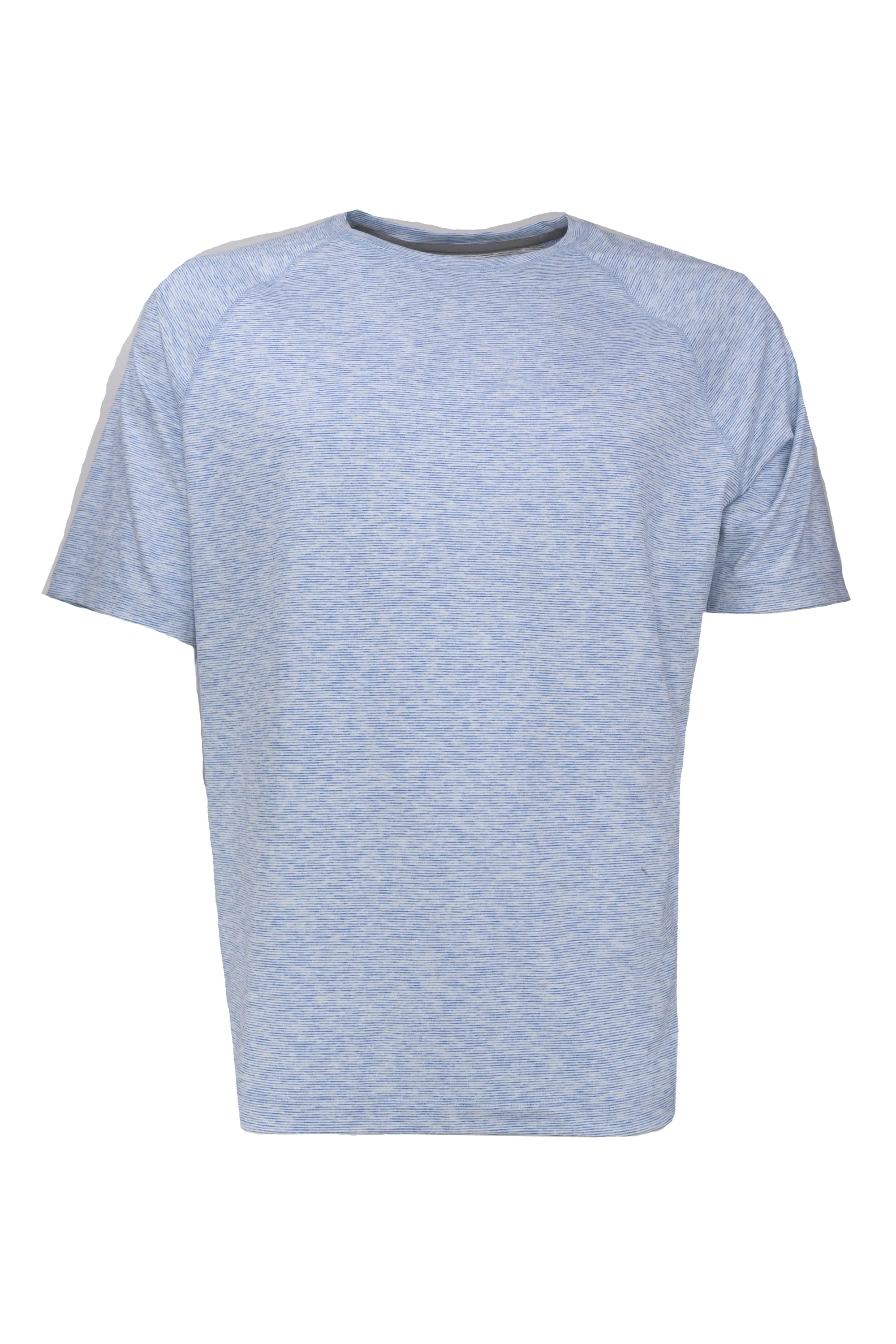 Nicoby Striped V-Neck Tee - Blue
