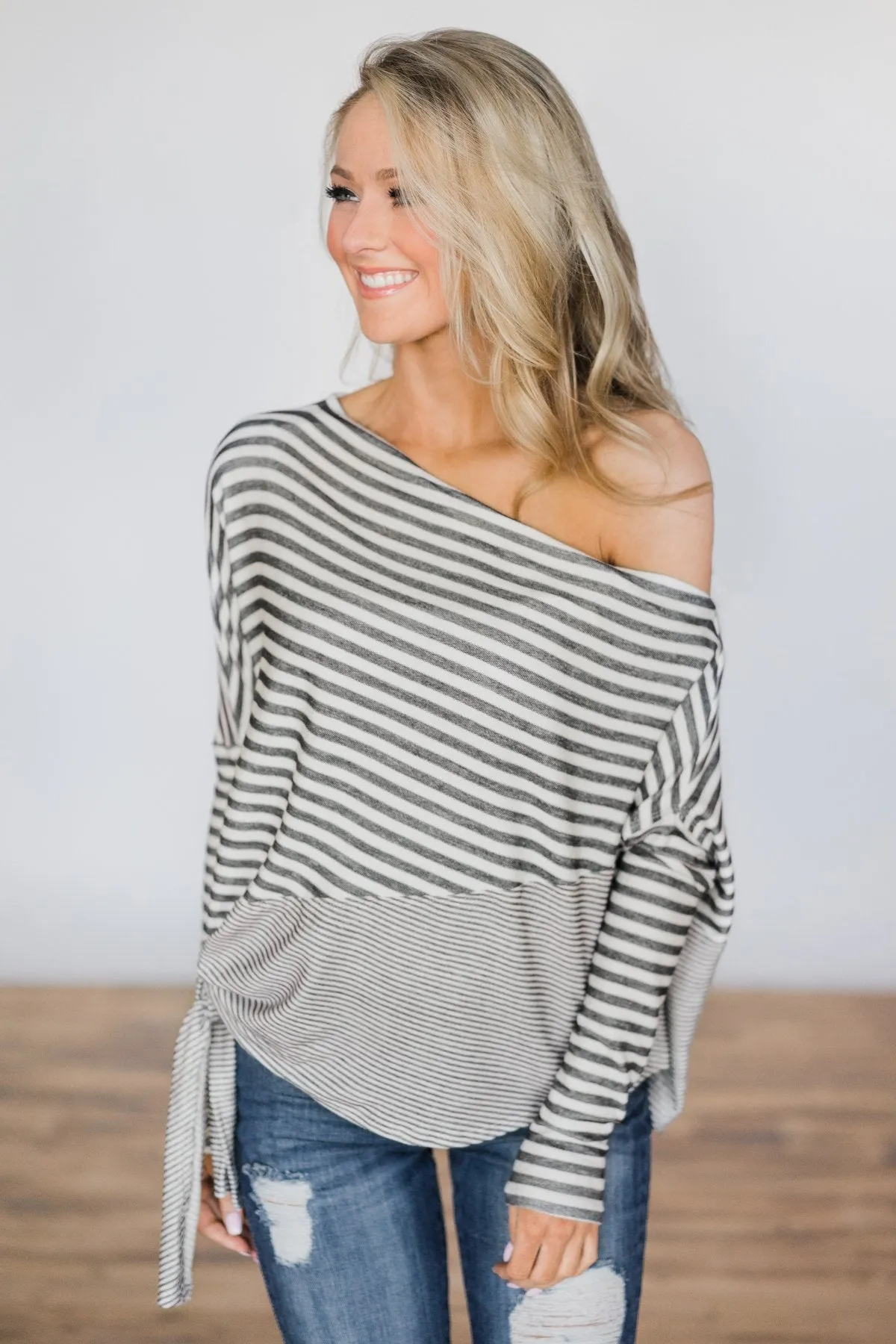 No Stopping Me Striped Top