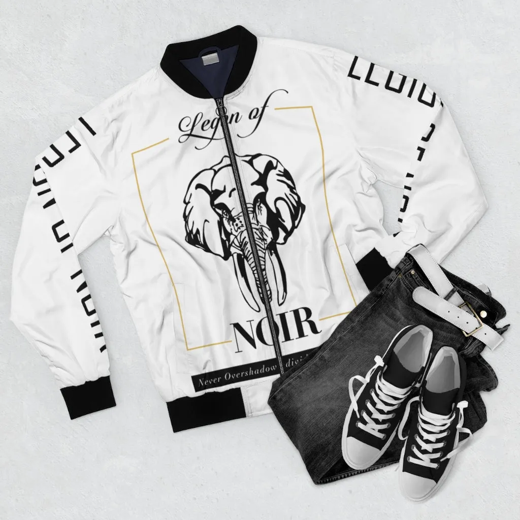 Noir All Over Me Bomber Jacket