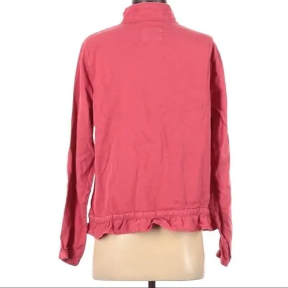 NWT Anthropologie Sanctuary Garnet Rose Drawstring Jacket