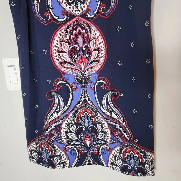 NWT Banana Republic Paisley Sleeveless shift dress. Women's size 12.