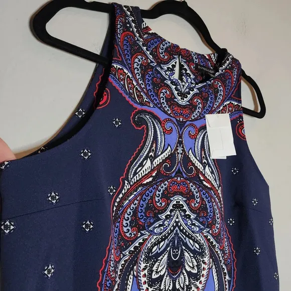 NWT Banana Republic Paisley Sleeveless shift dress. Women's size 12.