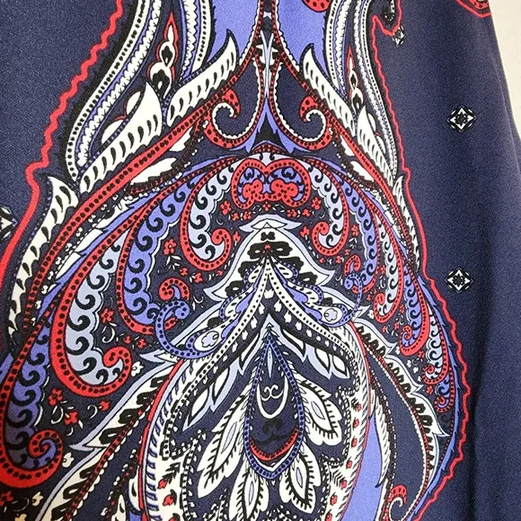 NWT Banana Republic Paisley Sleeveless shift dress. Women's size 12.