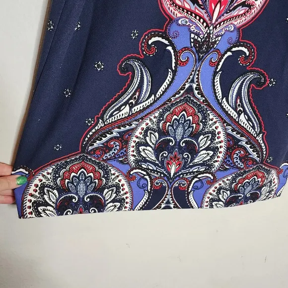 NWT Banana Republic Paisley Sleeveless shift dress. Women's size 12.