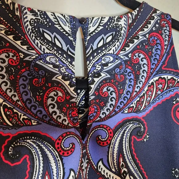 NWT Banana Republic Paisley Sleeveless shift dress. Women's size 12.