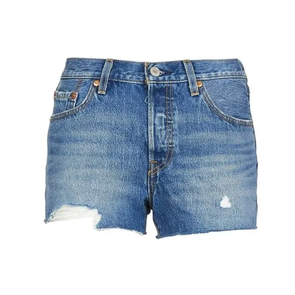 NWT Levi's Women's 501 Denim Jean Shorts Size 25 Style CW-4217