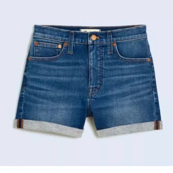 NWT Madewell High-Rise Denim Shorts in Karnes Wash Size 30