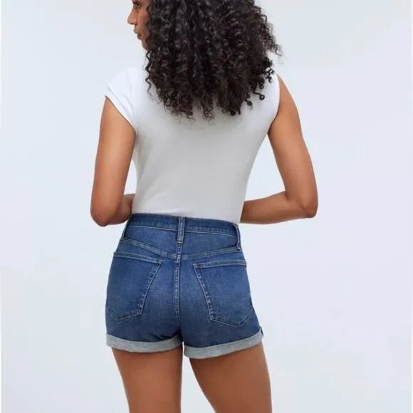 NWT Madewell High-Rise Denim Shorts in Karnes Wash Size 30