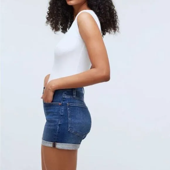 NWT Madewell High-Rise Denim Shorts in Karnes Wash Size 30