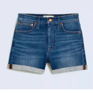 NWT Madewell High-Rise Denim Shorts in Karnes Wash Size 30