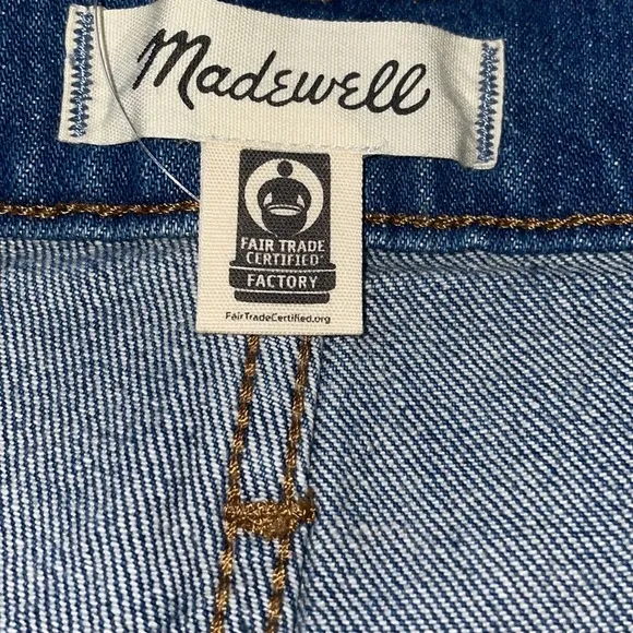NWT Madewell High Rise Denim Shorts, Size 32