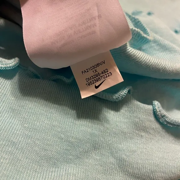 NWT Nike women’s blue shift dress knee length 1X