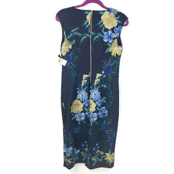 NWT Thalia Sodi Embroidered Floral Shift Dress Sm