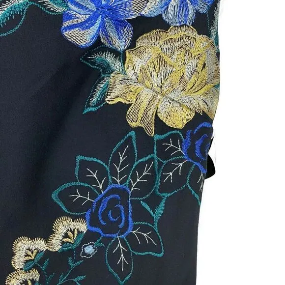 NWT Thalia Sodi Embroidered Floral Shift Dress Sm