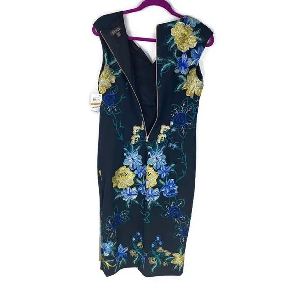 NWT Thalia Sodi Embroidered Floral Shift Dress Sm