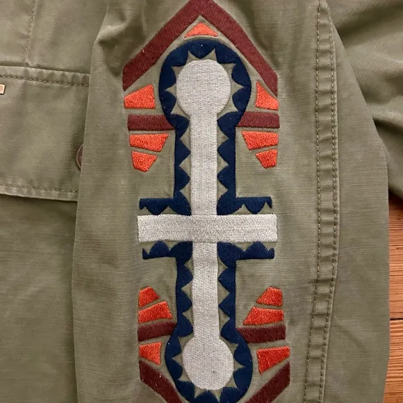 Obey No 89 lightweight Utility Jacket, shirt embroidered. Size L.