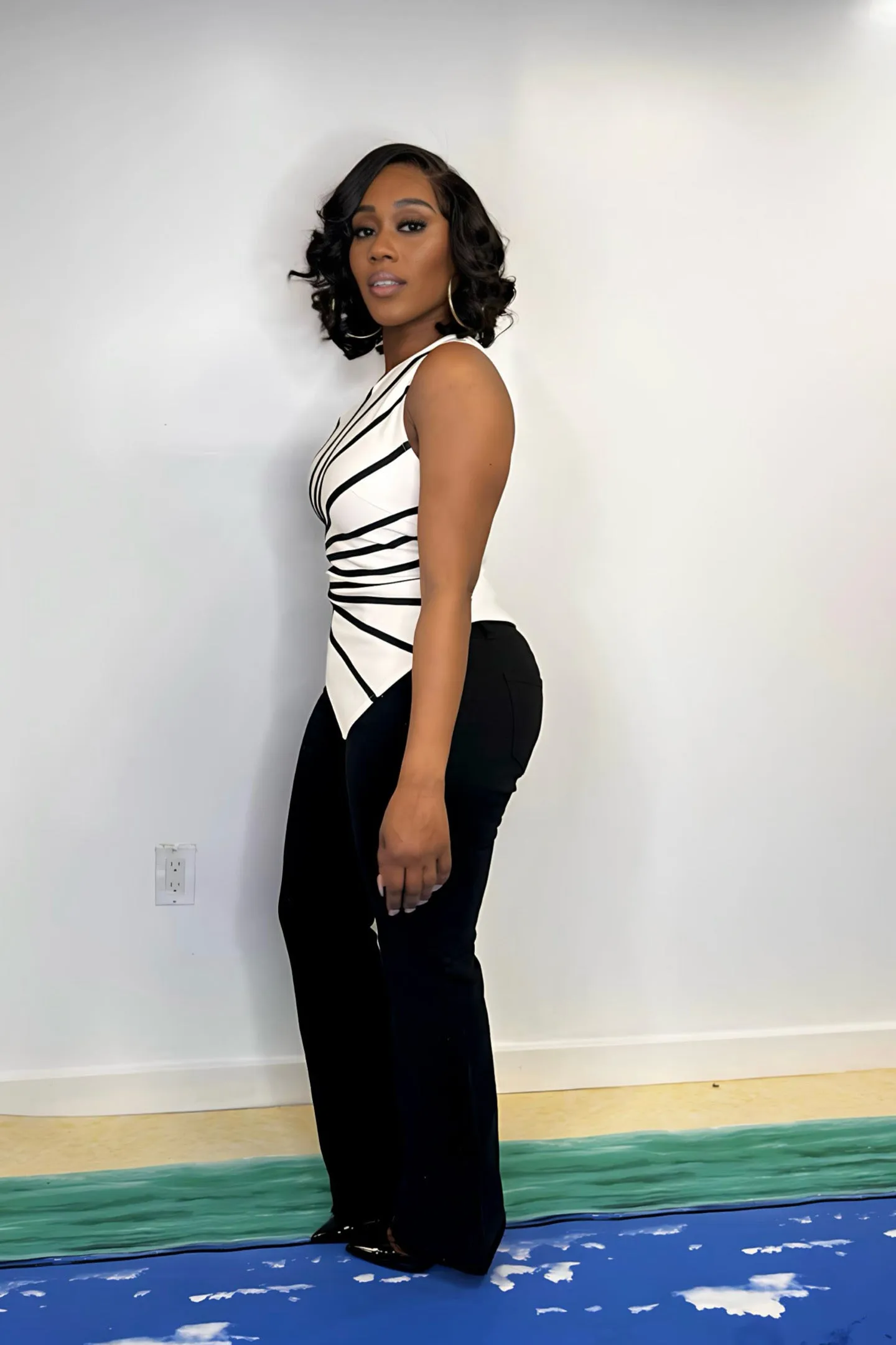 ONE SHOULDER BANDAGE TOP