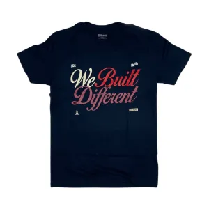 Outrank We Built Different Navy Tee
