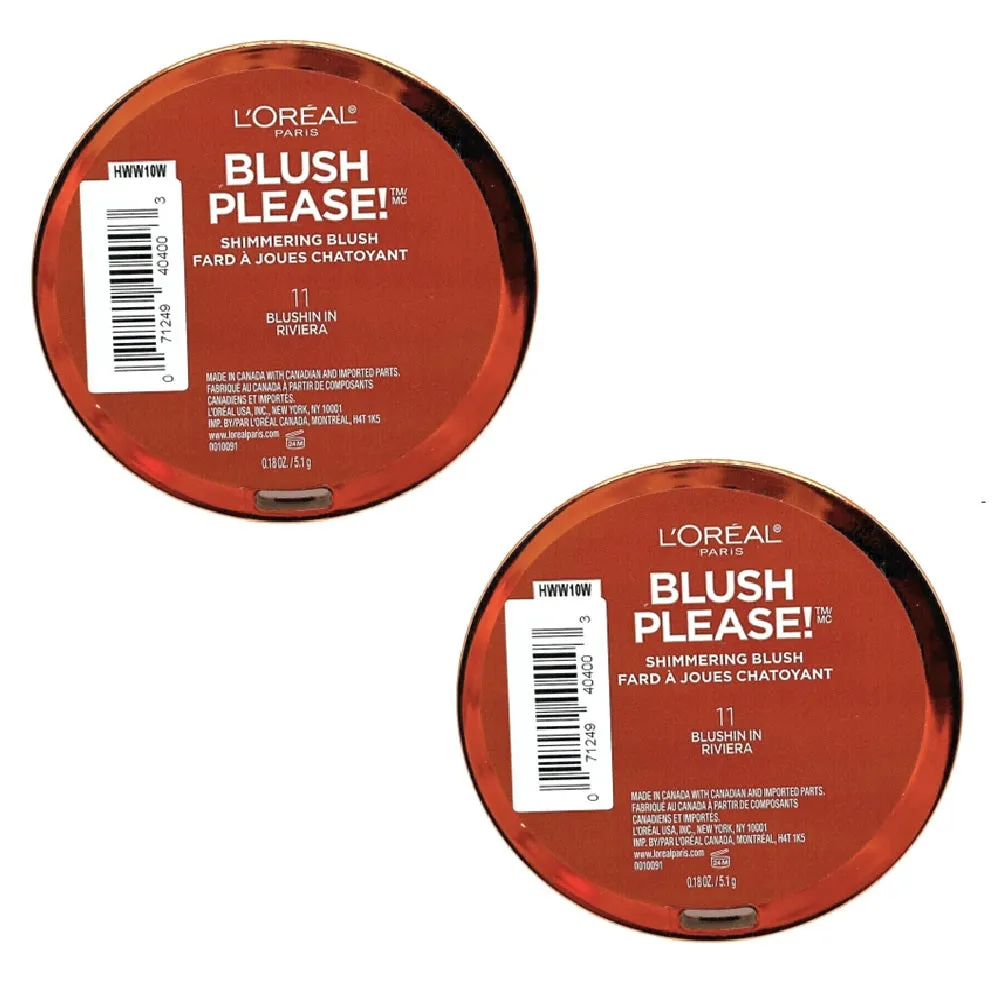 Pack of 2 L'Oreal Paris Summer Belle Blush Please!, Blushin in Riviera 11