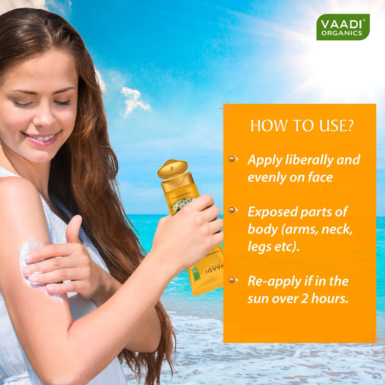 Pack of 3 Sunscreen Lotion SPF-50 with Aloe Vera & Chamomile (110 ml x 3)