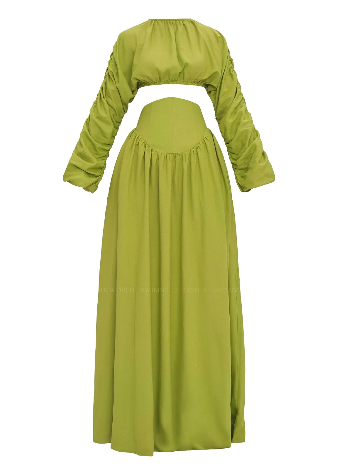 Pado Crop-Pado Corset Maxi Skirt ::RET