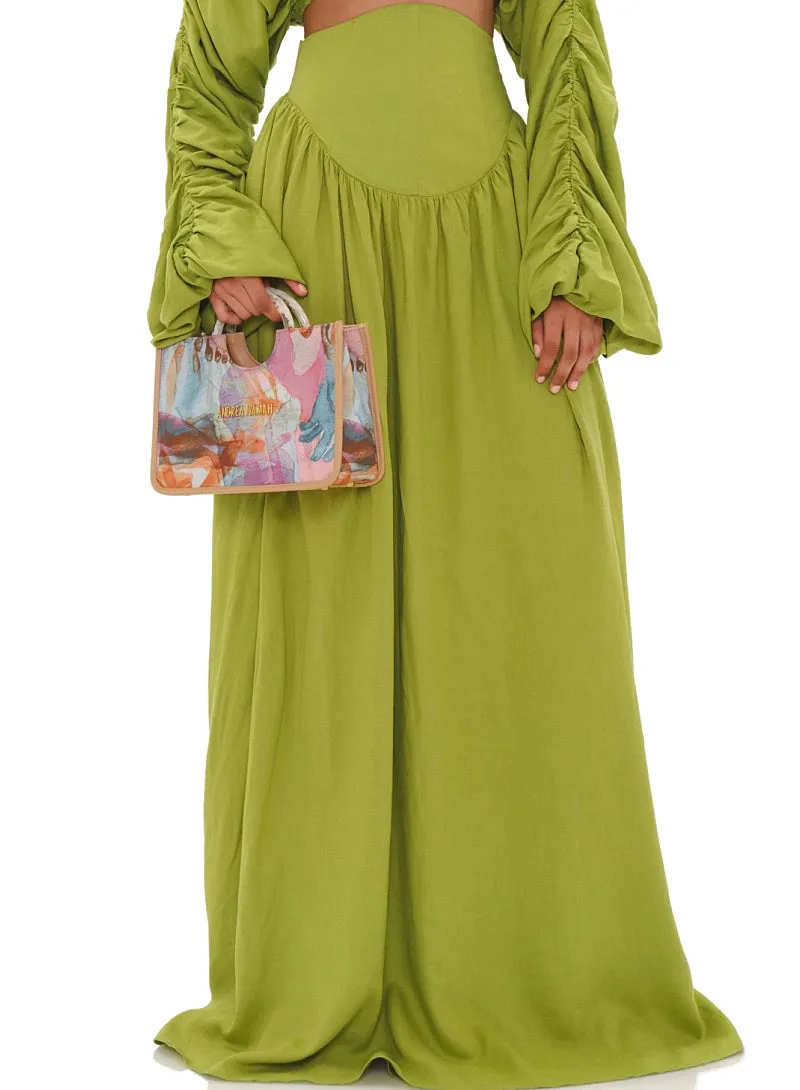 Pado Crop-Pado Corset Maxi Skirt ::RET