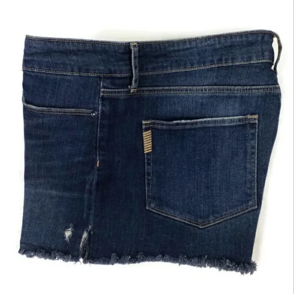 Paige Vera Kairi Wash Destructed Cut Off Frayed Hem Denim Jean Shorts Womens 30…