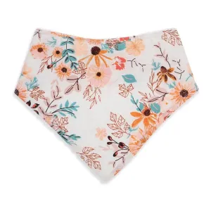 Peach Posy Bandana Bib