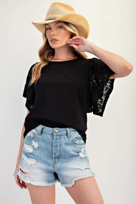 Penny Lace Sleeve Top