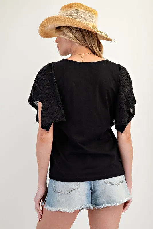 Penny Lace Sleeve Top