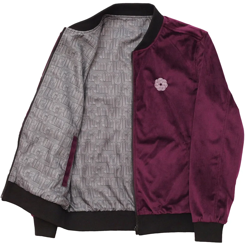Piilgrim Olson Reversible Bomber Jacket plum