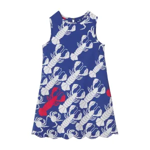 Piper Scallop Dress - Lobster Invasion