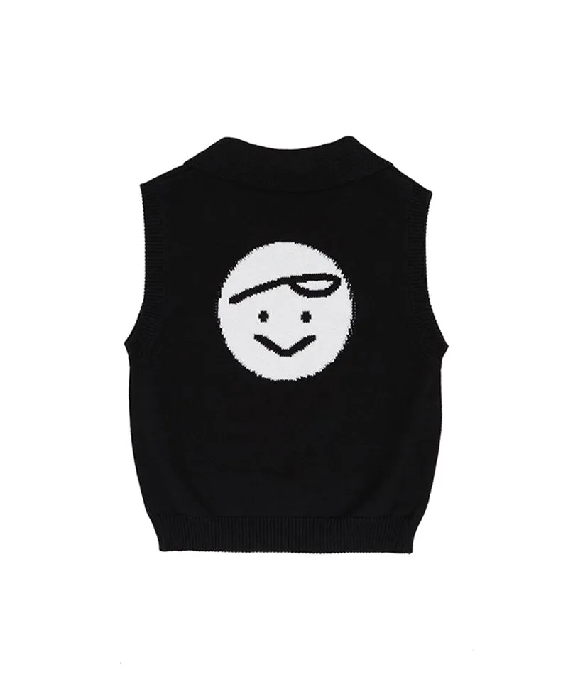 PIV'VEE Sleeveless Knit Collar Top - 2 colors