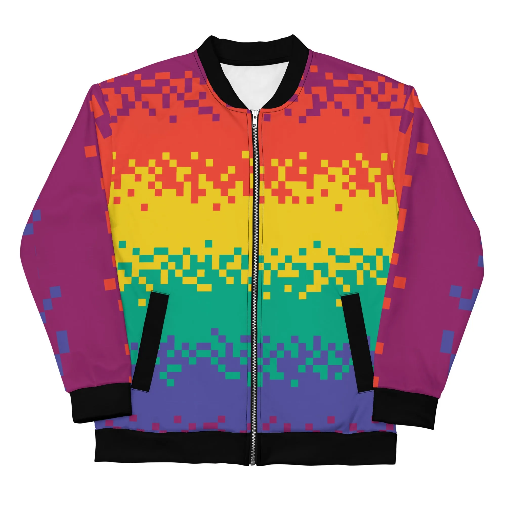 Pixel Pride Bomber Jacket