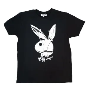 PLAYBOY CHROME T-SHIRT (BLACK)