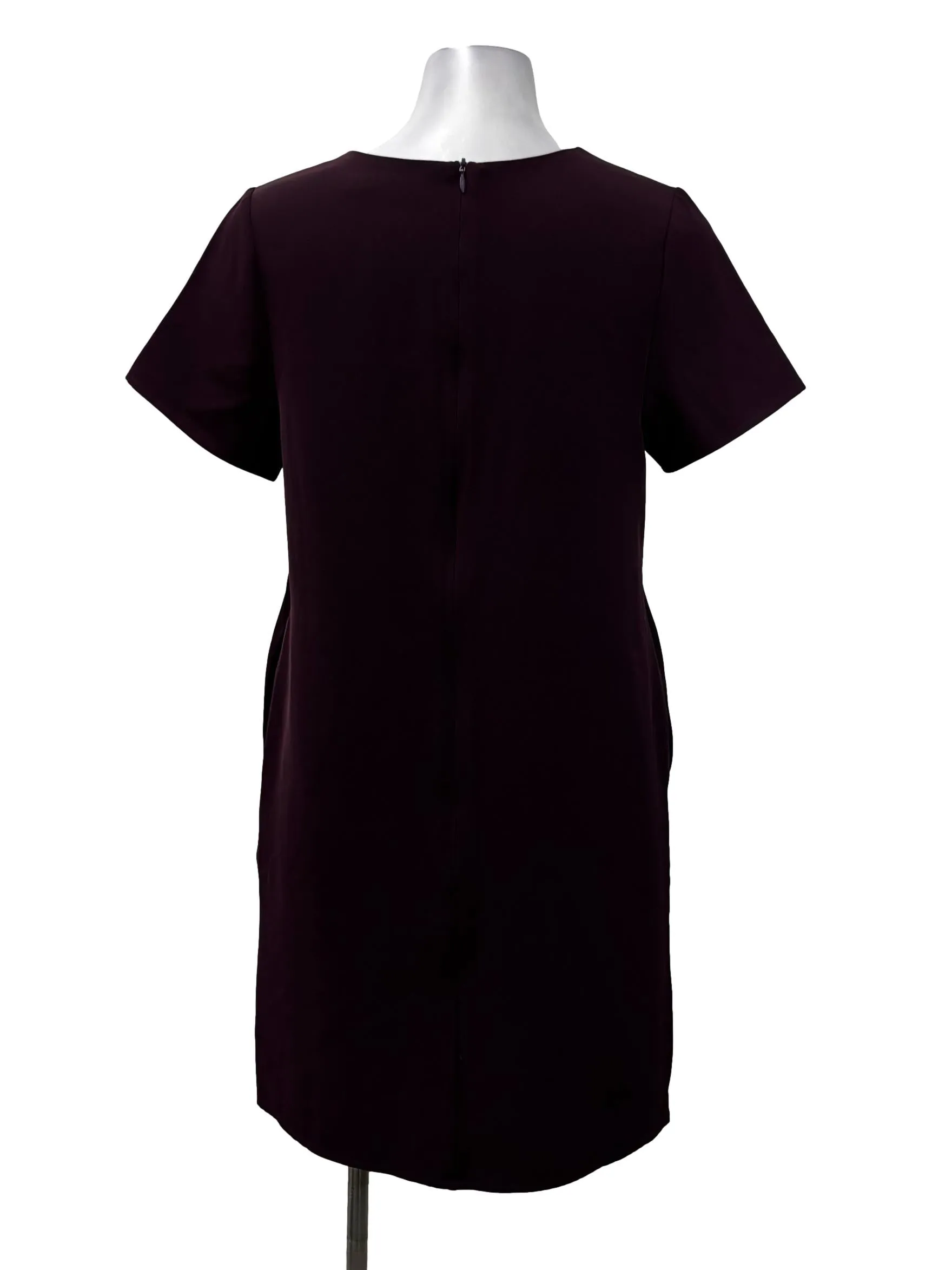 Plum Roundneck Mini Shift Dress TSW